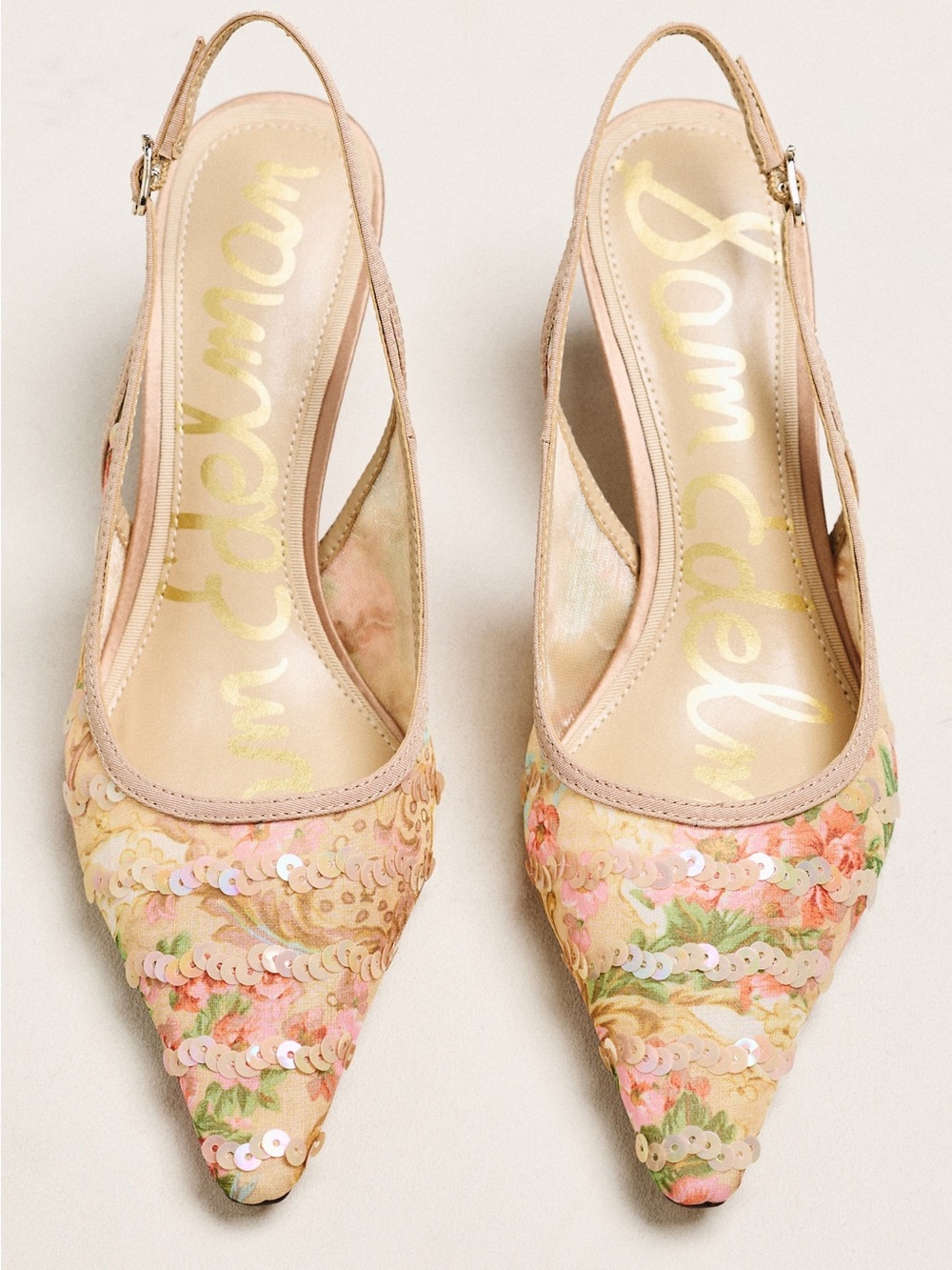 S Sam Edelman Bianka Sequin Slingback Heels